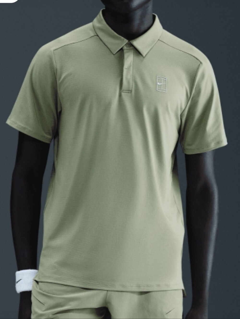 Nike Court Dri-FIT ADV Tennis Polo ~ Oil Green FZ6909-386 | Men's: XL *NWT